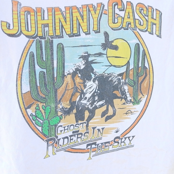Daydreamer Johnny Cash Ghostrider Tshirt XS - Picture 5 of 10